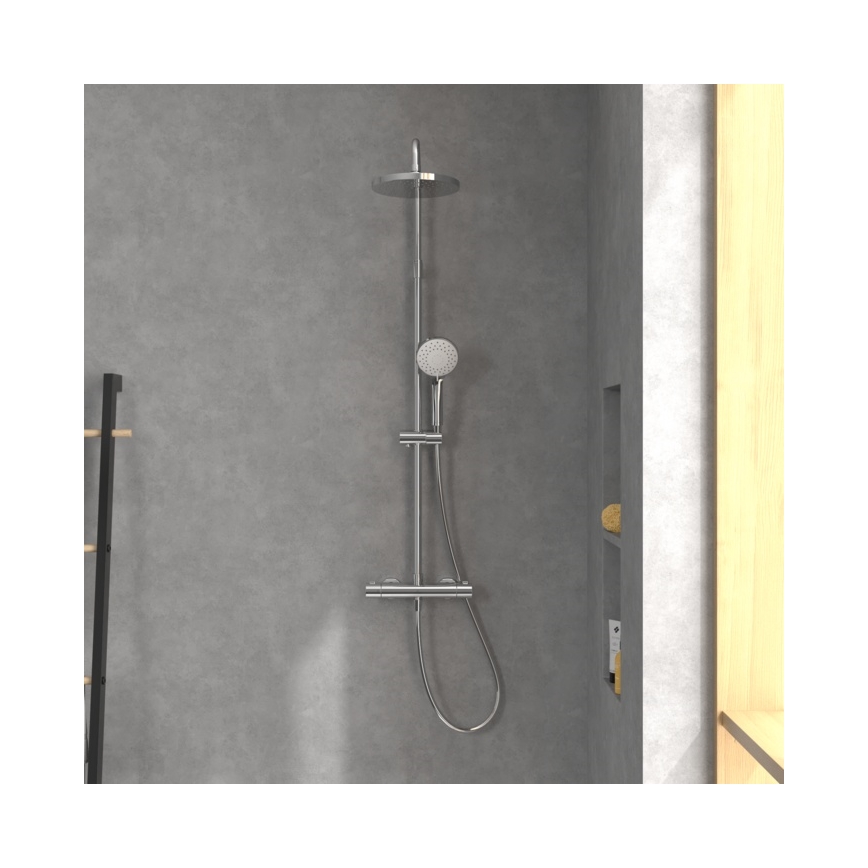 Villeroy & Boch TVS10900200061 - UNIVERSAL Shower Set with Mixer, Polished Chrome