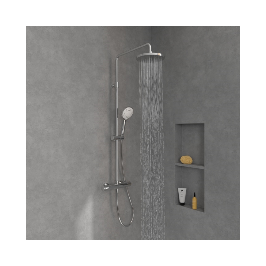 Villeroy & Boch TVS10900200061 - UNIVERSAL Shower Set with Mixer, Polished Chrome