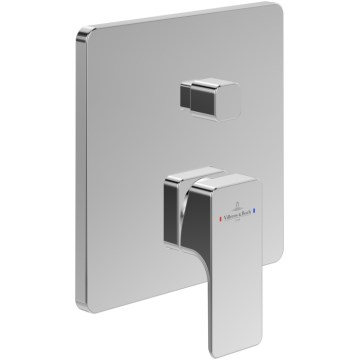 Villeroy & Boch TVS11200300061 - SUBWAY 3.0 Bath/Shower Mixer, Polished Chrome