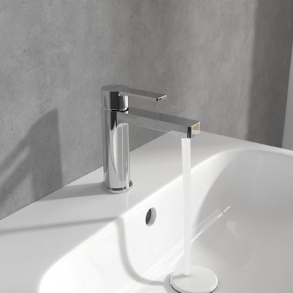 Villeroy & Boch TVW10300400161 - ARCHITECTURA 16.4 cm Washbasin Mixer, Polished Chrome
