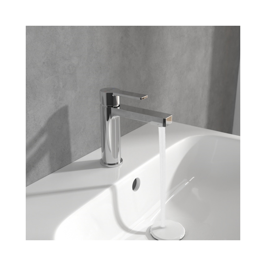 Villeroy & Boch TVW10300400161 - ARCHITECTURA 16.4 cm Washbasin Mixer, Polished Chrome