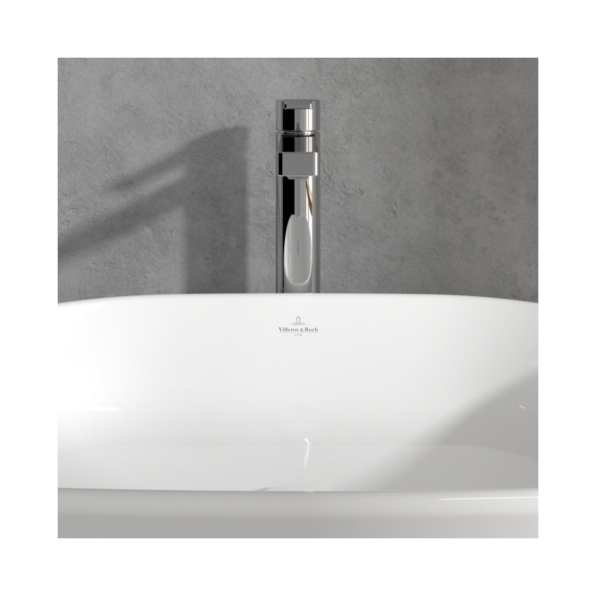 Villeroy & Boch TVW10300500061 - ARCHITECTURA Basin Mixer with Pop-up Waste, 32.9 cm, Polished Chrome