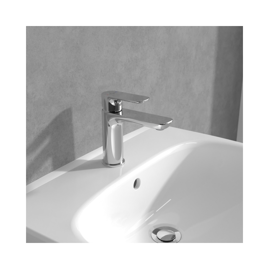 Villeroy & Boch TVW10400300161 - O.NOVO 15.5 cm washbasin mixer, polished chrome