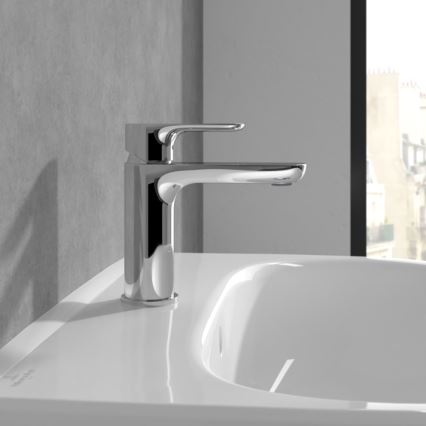 Villeroy & Boch TVW10400300161 - O.NOVO 15.5 cm washbasin mixer, polished chrome