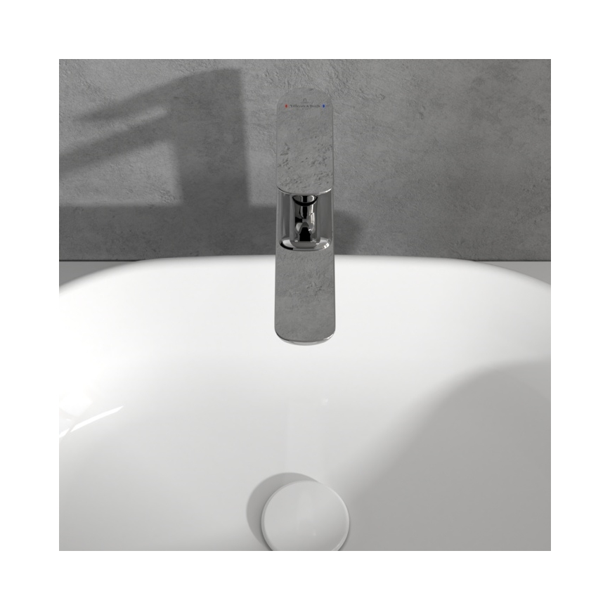 Villeroy & Boch TVW10410511061 - Washbasin mixer + waste O.NOVO 29.5 cm polished chrome