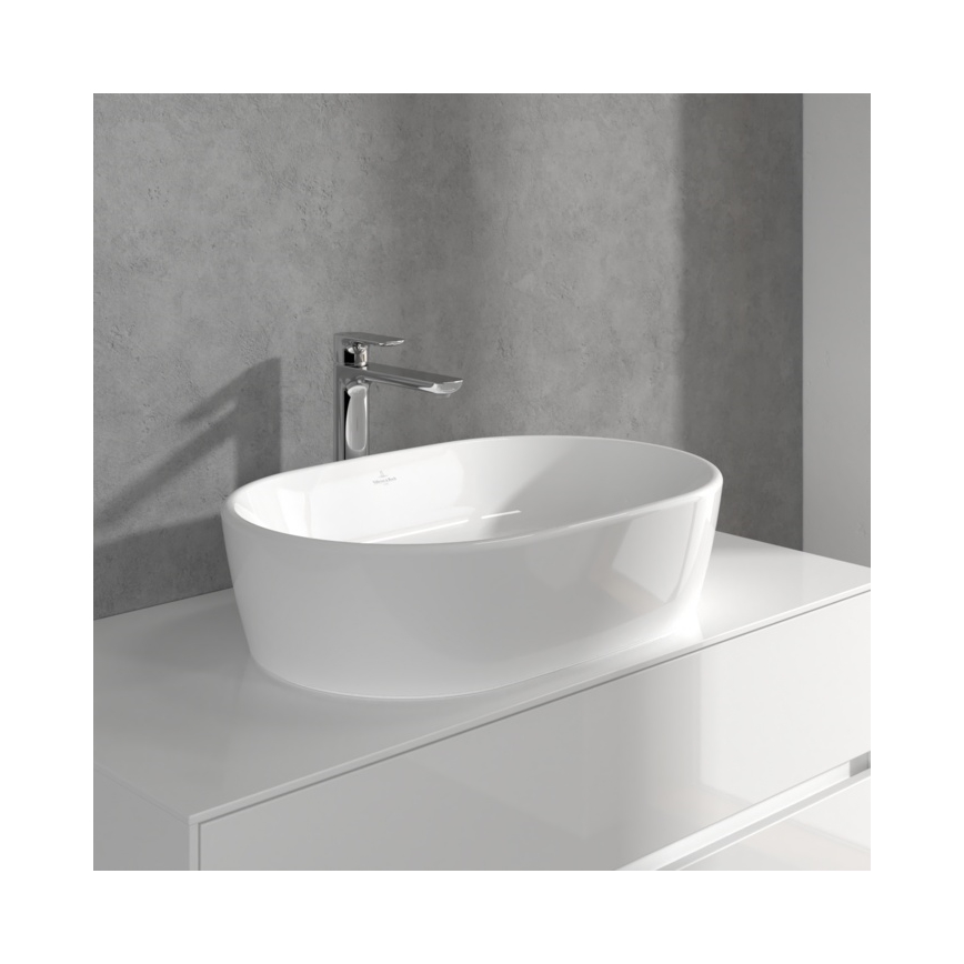 Villeroy & Boch TVW10410511061 - Washbasin mixer + waste O.NOVO 29.5 cm polished chrome