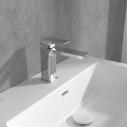 Villeroy & Boch TVW11200300061 - SUBWAY Basin Mixer, 15.5 cm, Polished Chrome