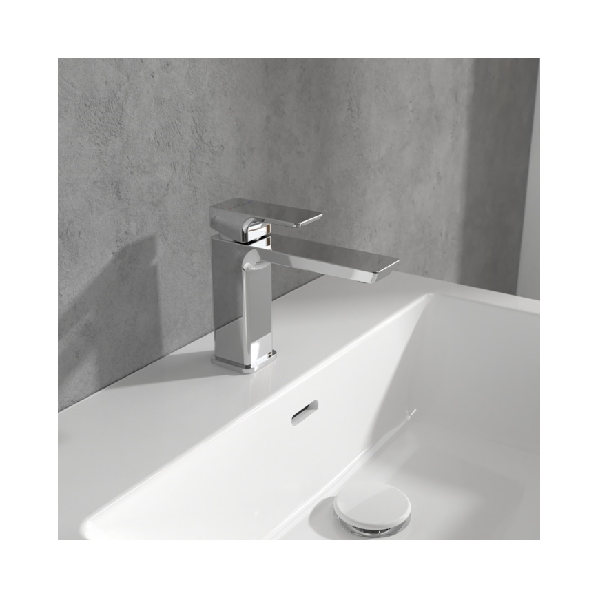 Villeroy & Boch TVW11200300061 - SUBWAY Basin Mixer, 15.5 cm, Polished Chrome