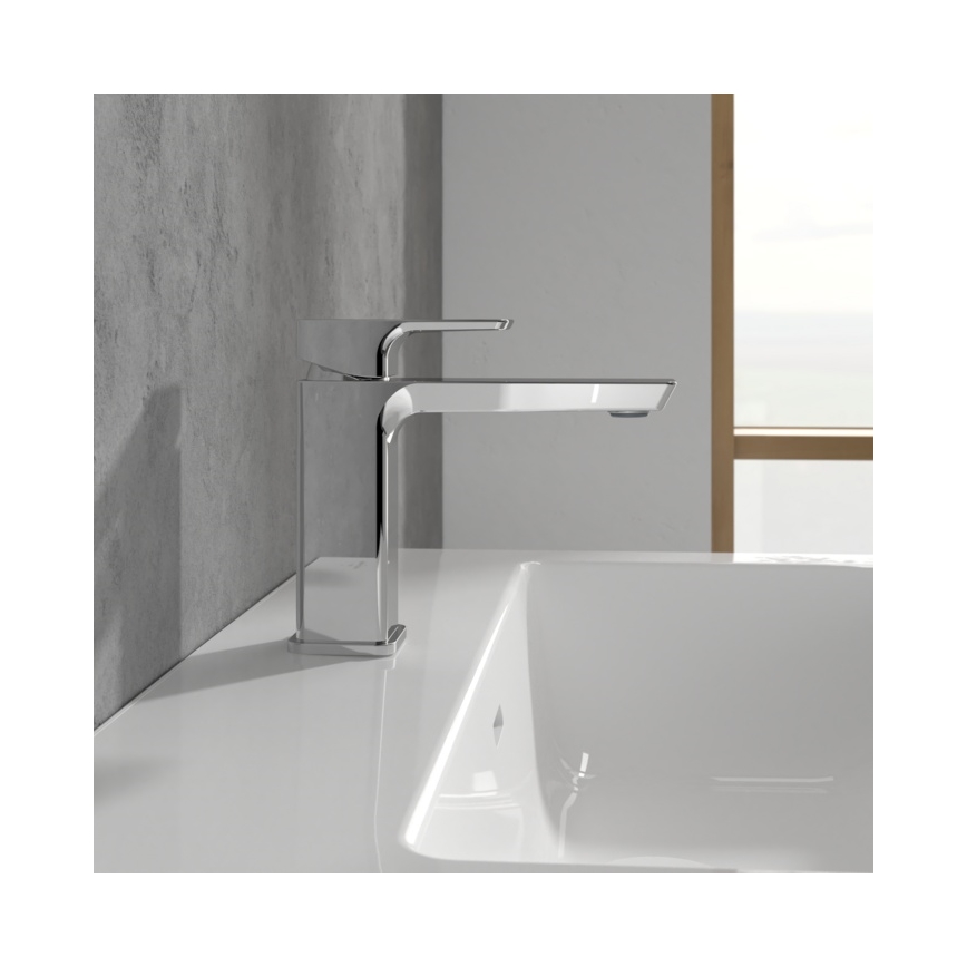 Villeroy & Boch TVW11200300061 - SUBWAY Basin Mixer, 15.5 cm, Polished Chrome
