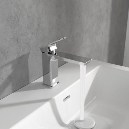 Villeroy & Boch TVW11200300061 - SUBWAY Basin Mixer, 15.5 cm, Polished Chrome