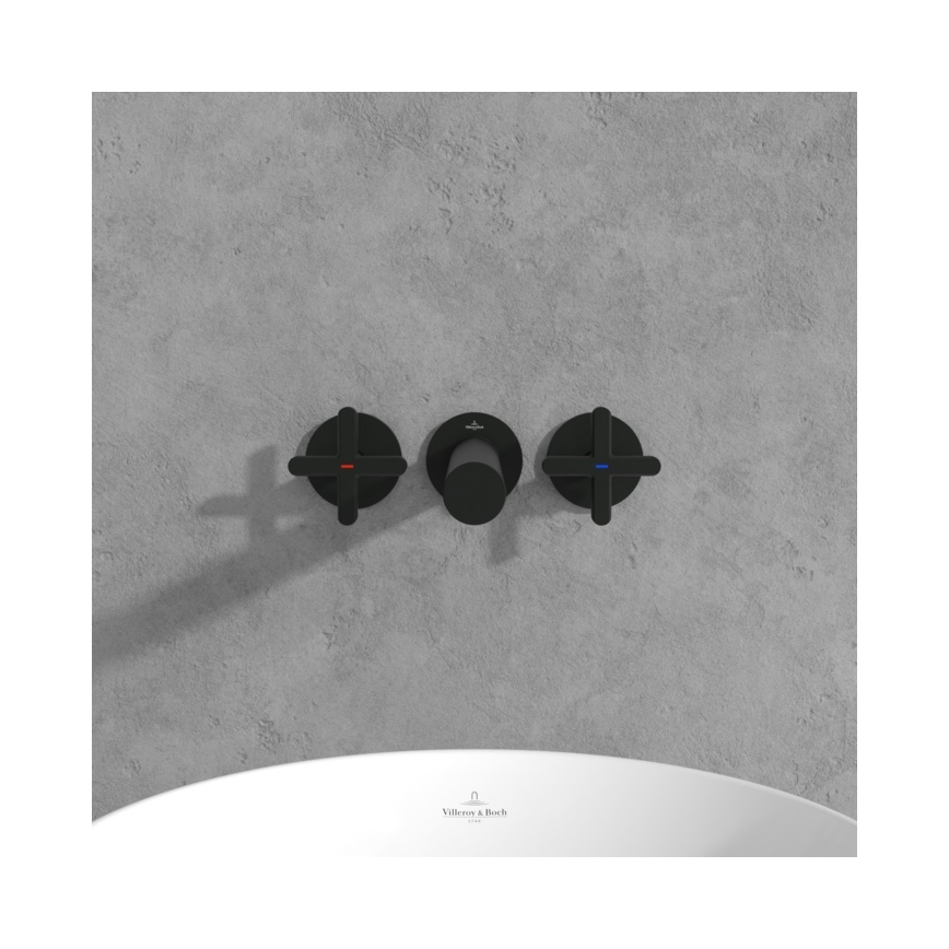 Villeroy & Boch TVZ106012000K5 - LOOP&FRIENDS matte black basin mixer tap