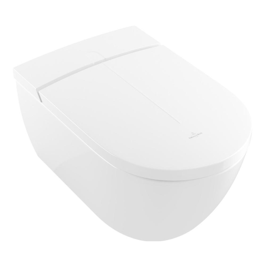 Villeroy & Boch V0E100R1 - Wall-hung bidet with SoftClose seat VICLEAN ceramic/white +remote control