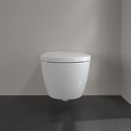 Villeroy & Boch V0E100R1 - Wall-hung bidet with SoftClose seat VICLEAN ceramic/white +remote control
