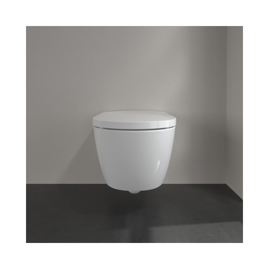 Villeroy & Boch V0E100R1 - Wall-hung bidet with SoftClose seat VICLEAN ceramic/white +remote control
