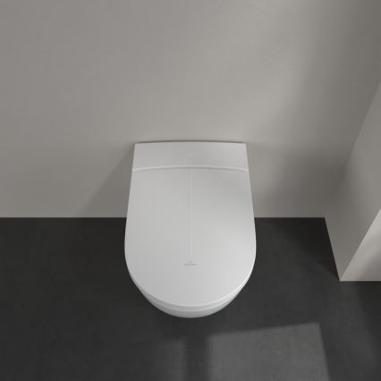 Villeroy & Boch V0E100R1 - Wall-hung bidet with SoftClose seat VICLEAN ceramic/white +remote control