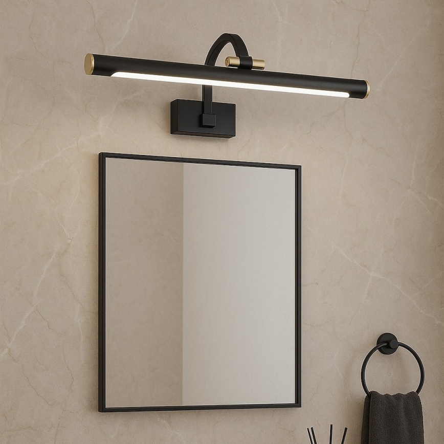 VINCI LED Bathroom Mirror Light 12W/230V, 40 cm, IP44, Black