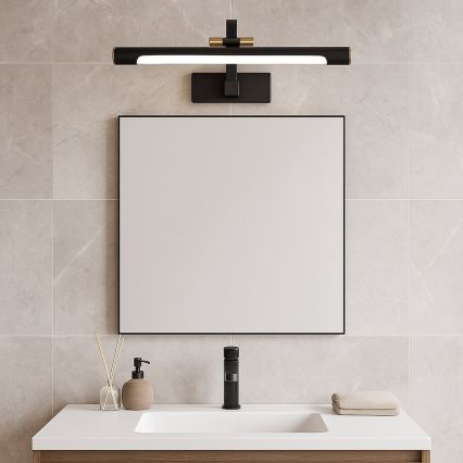 VINCI LED Bathroom Mirror Light 12W/230V, 40 cm, IP44, Black
