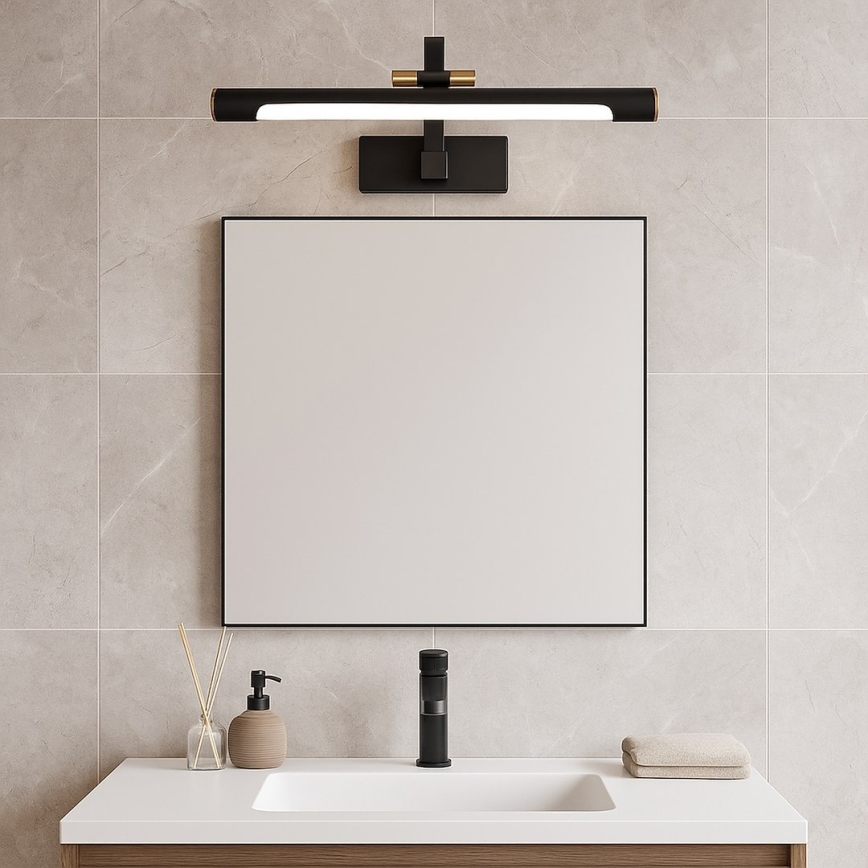 VINCI LED Bathroom Mirror Light 12W/230V, 40 cm, IP44, Black