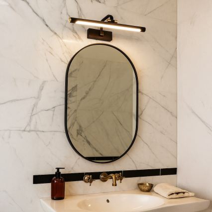 VINCI LED Bathroom Mirror Light, 15W, 230V, 60 cm, IP44, Black