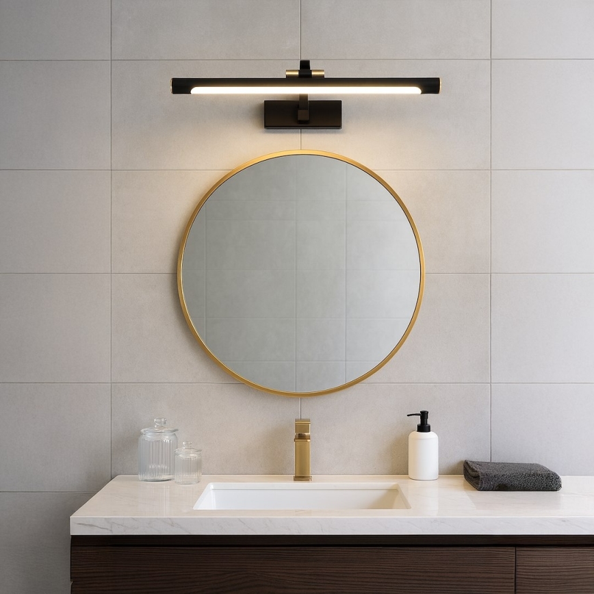 VINCI LED Bathroom Mirror Light, 15W, 230V, 60 cm, IP44, Black