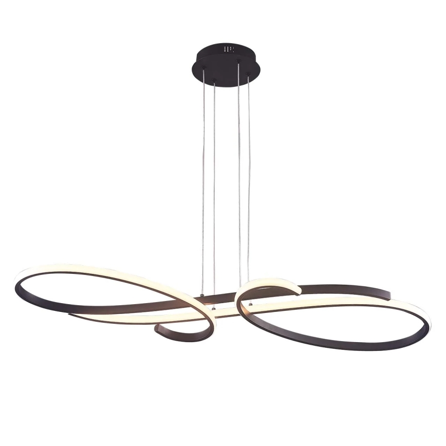 VIOLIN LED cable-suspended chandelier, 40W, 230V, black