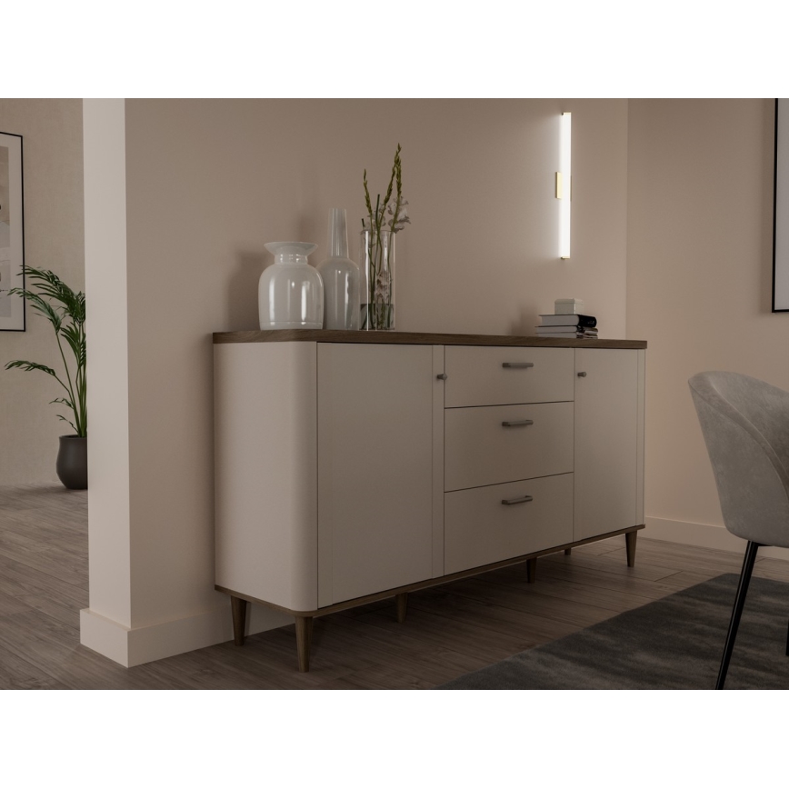 VIRO Chest of Drawers, Brown/Beige