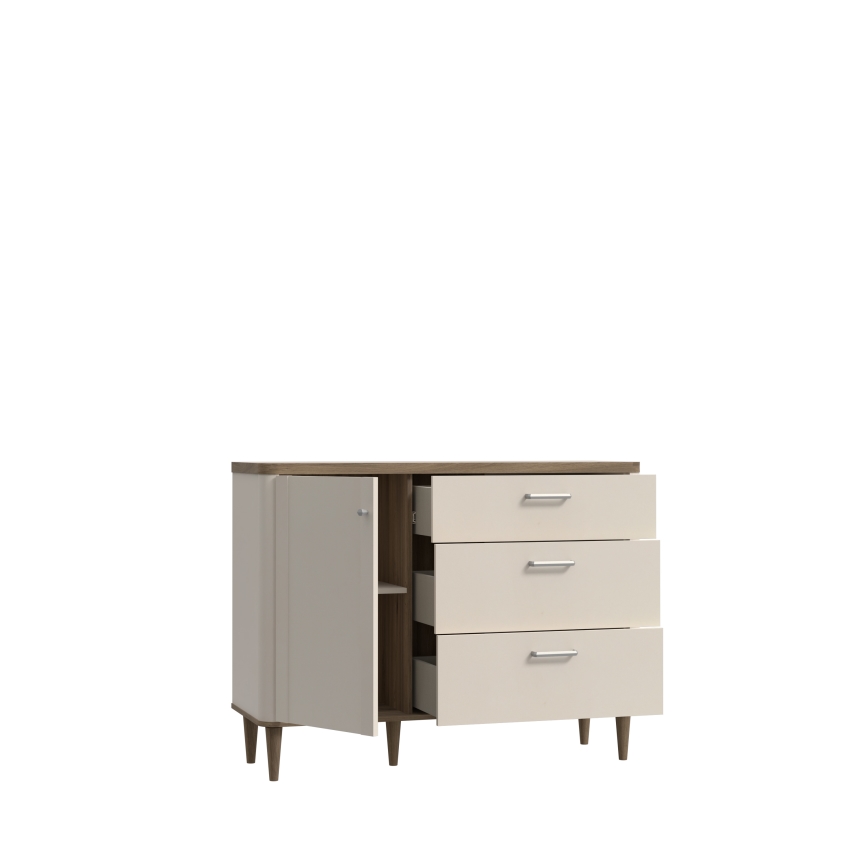 VIRO Chest of Drawers in Brown/Beige