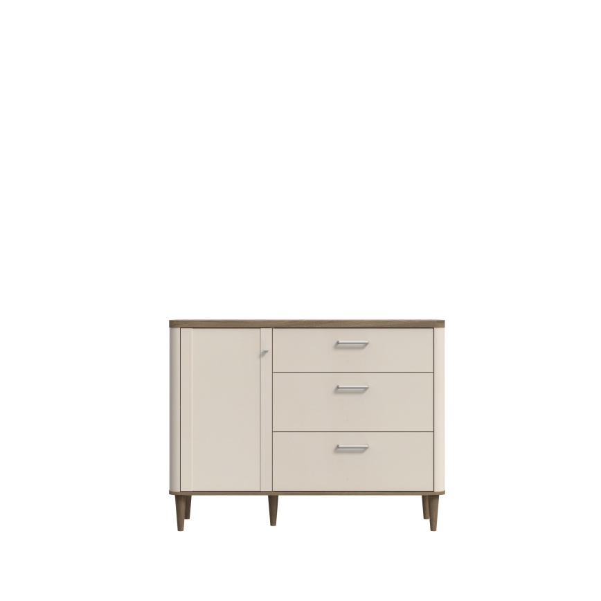 VIRO Chest of Drawers in Brown/Beige