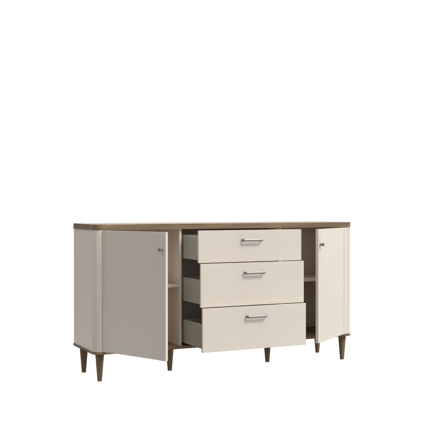 VIRO Chest of Drawers in Brown/Beige