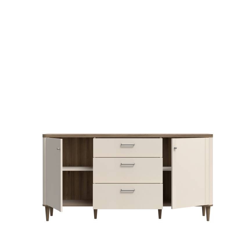 VIRO Chest of Drawers in Brown/Beige