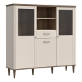 VIRO Display Cabinet brown/beige