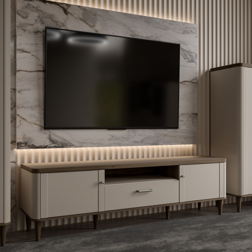 VIRO TV Stand, Brown/Beige