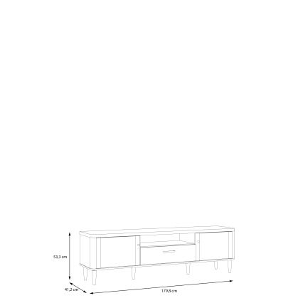 VIRO TV Stand, Brown/Beige