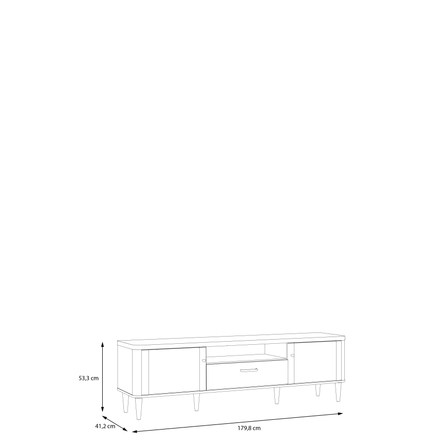 VIRO TV Stand, Brown/Beige