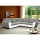 VISEU Left-hand L-shaped Sofa Bed with Storage Compartment, Grey/White