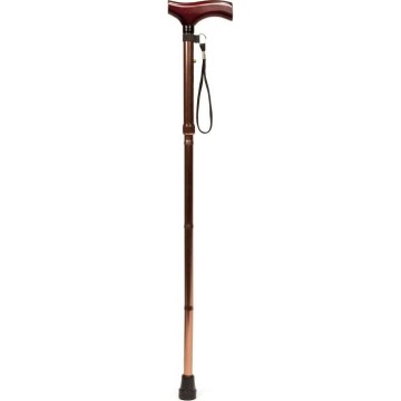Vitility - 92 cm Folding Walking Stick, Brown