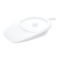 Vitility - Bedside Commode with Lid, White