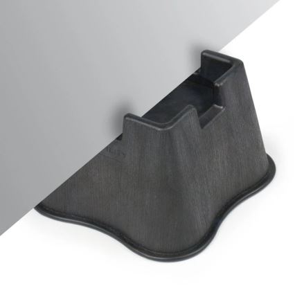 Vitility - Set of 4 Bed Risers, 7 cm, Black