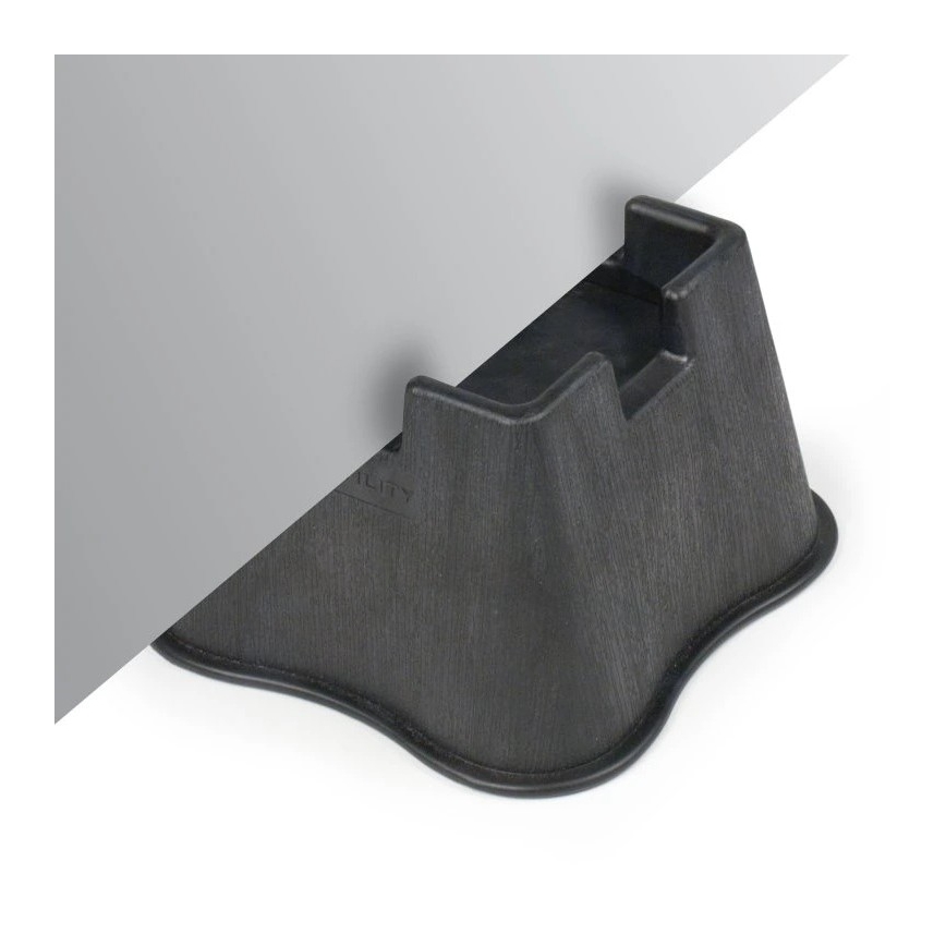 Vitility - Set of 4 Bed Risers, 7 cm, Black