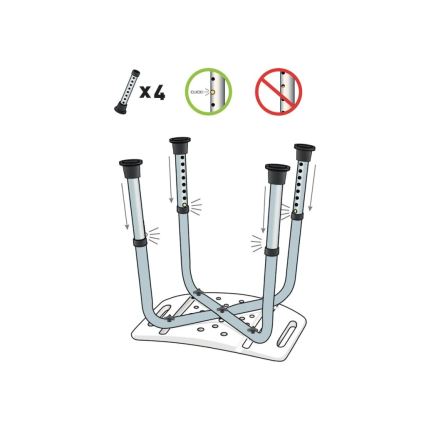 Vitility - Shower Stool 53 x 49.5 cm, White
