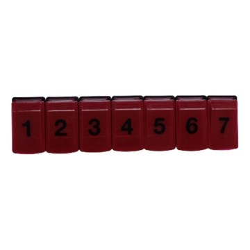 Vitility - Weekly Pill Organizer, Red