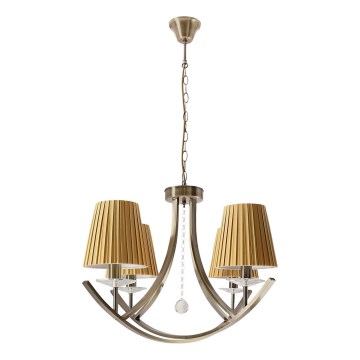 VITORIA pendant light 4xE14/40W/230V yellow/brass