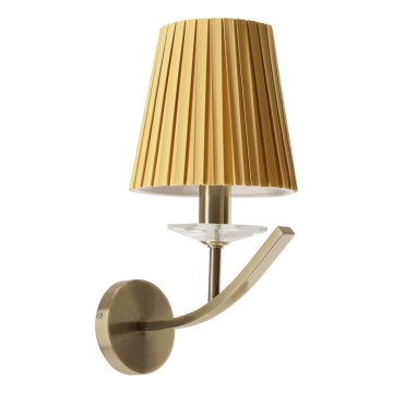 VITORIA Wall Lamp 1xE14/40W/230V, Yellow/Brass