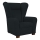 VIVA Wingback Armchair Black