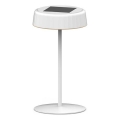 VIVIEN Dimmable LED Solar Rechargeable Table Lamp, LED/3W/5V, 2700K, 1600 mAh, IP54, White