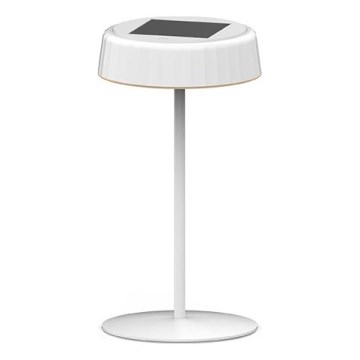VIVIEN Dimmable LED Solar Rechargeable Table Lamp, LED/3W/5V, 2700K, 1600 mAh, IP54, White