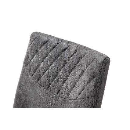 VIVIEN Dining Chairs - Set of 4, Anthracite