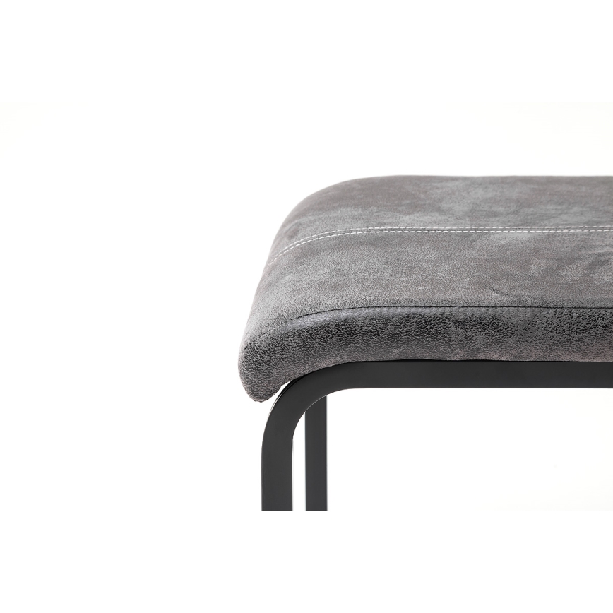 VIVIEN Dining Chairs - Set of 4, Anthracite