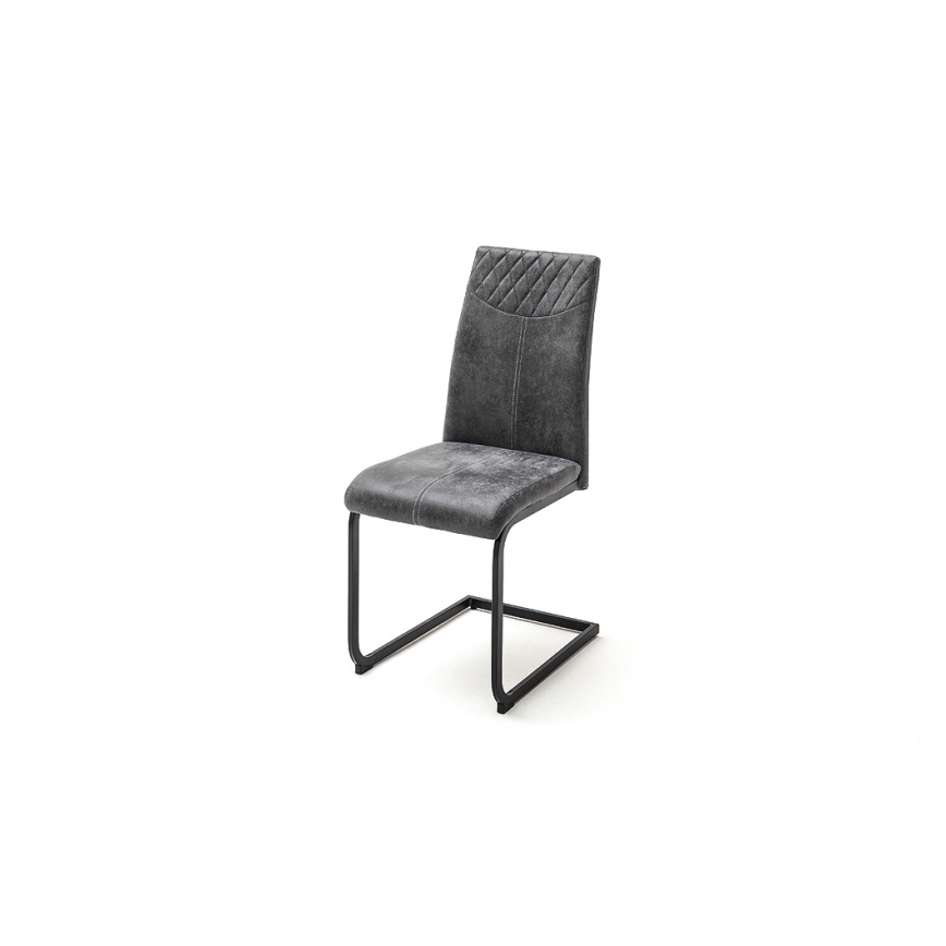 VIVIEN Dining Chairs - Set of 4, Anthracite