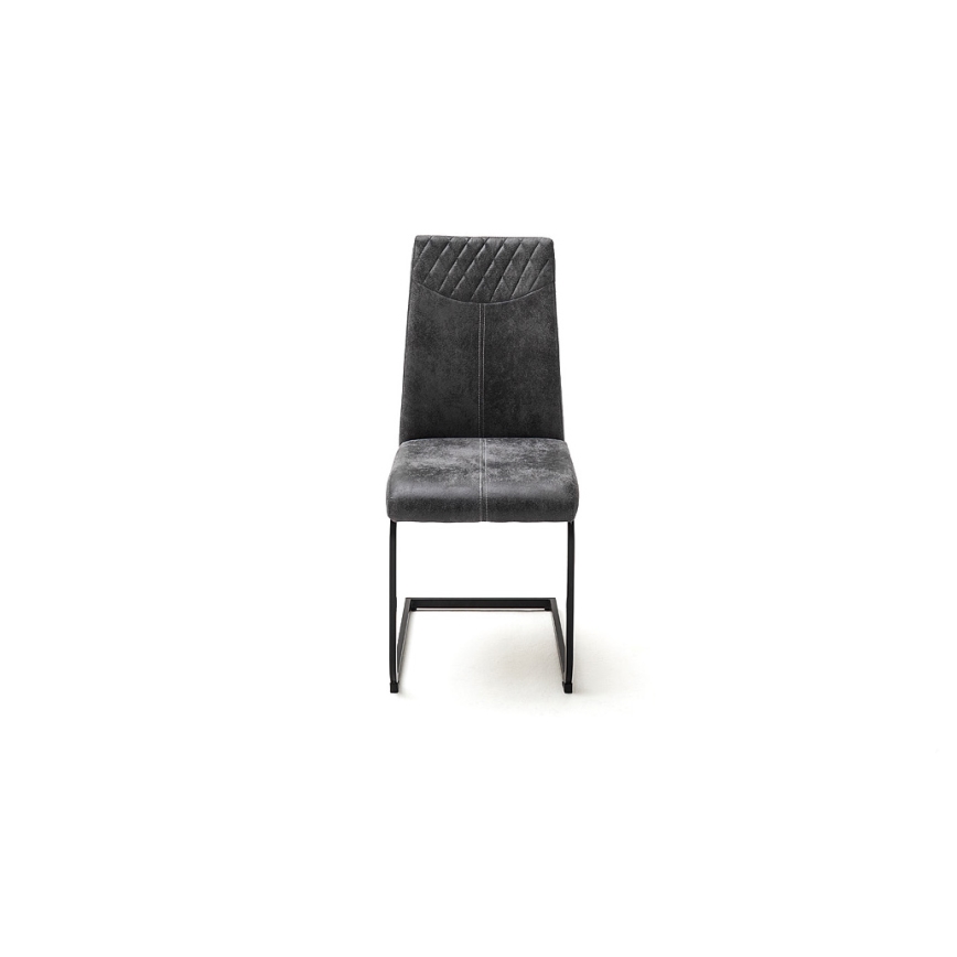 VIVIEN Dining Chairs - Set of 4, Anthracite